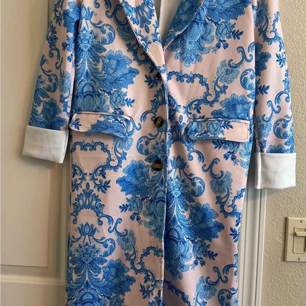 Blue Floral Women's Blazer